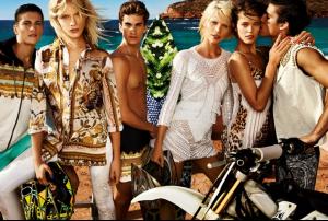 Aline Weber, Emily DiDonato, Ginta Lapina, Chris Bunn, Chris Petersen & Thomas Guarracino for Just Cavalli SS 2013 Ad Campaing1.jpg