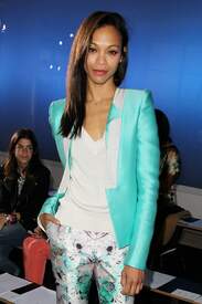 Zoe Saldana Prabal Gurung Fall 2012 Collection show February 11, 2012 in New York City. 009.jpg