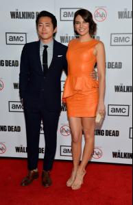 Lauren-Cohan-Wearing-an-Orange-Leather-Lorena-Sarbu-Dress-At-The-Premiere-Of-AMCs-The-Walking-Dead-3rd-Season-41.jpg