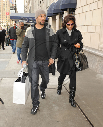Serena Williams and Common out shopping in New York City. 