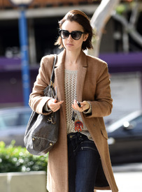 Lily Collins seen leaving her Apartment in Los Angeles_11.jpg