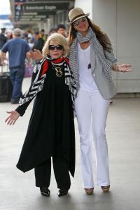 99509PCN_Shields03Brooke Shields and Joan Rivers make their way through LAX after arriving on the same flight into Los Angelesjune25.jpg