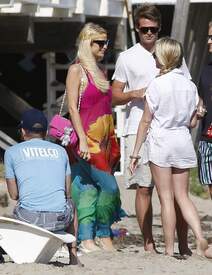 Paris Hilton seen out on a beach in Malibu481lo.jpg