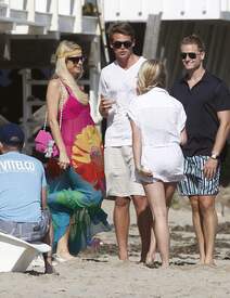 Paris Hilton seen out on a beach in Malibu484lo.jpg