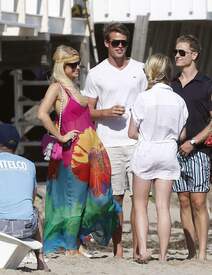 Paris Hilton seen out on a beach in Malibu485lo.jpg