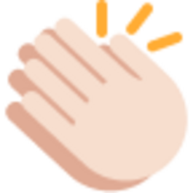 Clapping hands sign (light skin tone).png