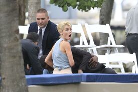 CU-Rachael Taylor films on the set of Charlie's Angels in Miami-13.jpg