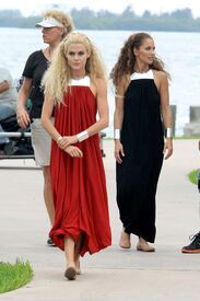 CU-Rachael Taylor and Minka Kelly on the set of Charlie's Angels in Miami-29.jpg