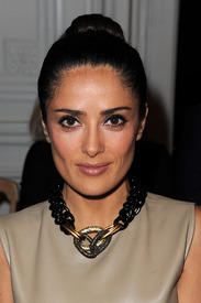 Salma Hayek arrives at Yves Saint Laurent spring-summer 2012 ready to wear collection 3.10.2011_02.jpg
