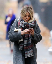Hillary Duff looks stylish in a long fur coat as she shoots Younger_03.jpg
