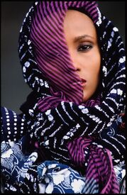 Iman by Hans Feurer for Kenzo 1983.jpg