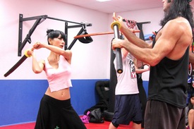 Bai Ling does some martial arts training in L.A. 16.12.2014_32.jpg