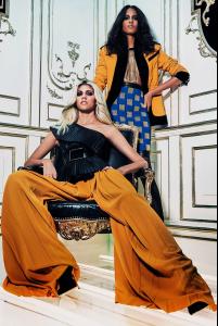 Fashion Model @ Devon Windsor And Cindy Bruna For Balmain Pre-Fall 2015 6.jpg