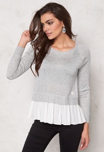 only-line-ls-pullover-knit-light-grey-me
