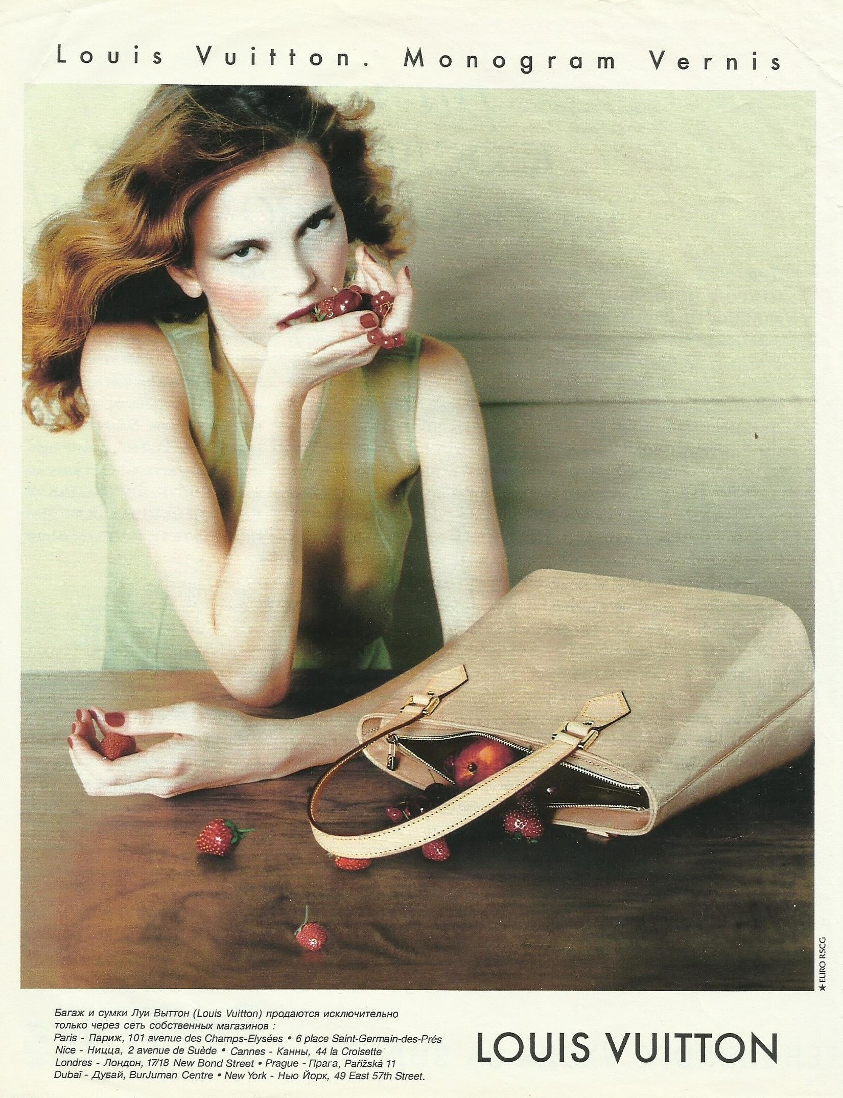 1998 LOUIS VUITTON Monogram Vernis Magazine PRINT AD