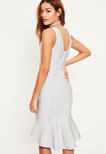 grey-bandage-plunge-frill-hem-midi-dress 3.jpg