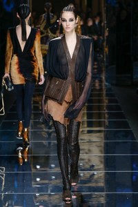 Camille Hurel at Balmain Fall 2017 RTW Paris 2.jpg