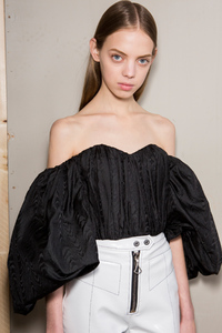 Mariana Zaragoza at Ellery Fall 2017 RTW Paris Backstage 5.jpg