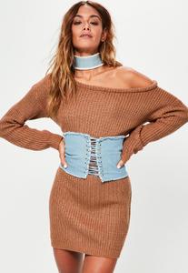 brown-off-shoulder-knitted-sweater-dress 1.jpg