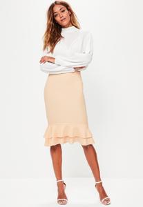 petite-nude-scuba-double-frill-hem-midi-skirt 1.jpg