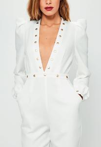 white-studded-plunge-ruched-sleeve-jumpsuit 2.jpg