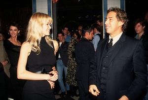 Claudia Schiffer and Gilles Dufour attend a fashion week Party at Les Bains Douches in the 1990s in Paris, France..jpg