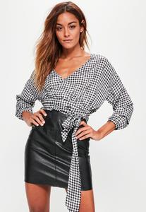 black-gingham-wrap-gathered-sleeve-top.jpg