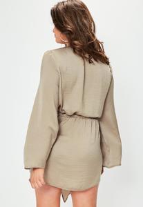 plus-size-brown-satin-kimono-tie-dress 3.jpg