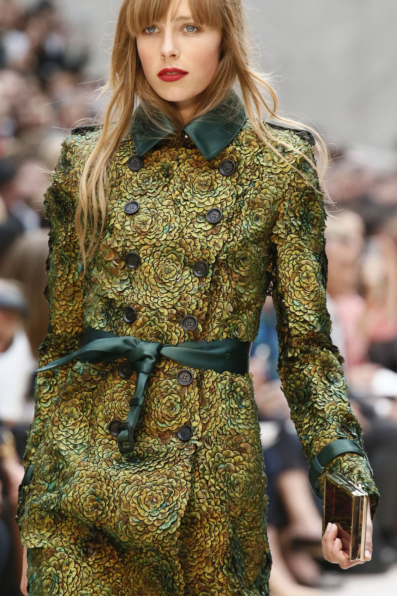 Burberry peacock feather coat shop