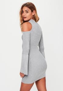 grey-cold-shoulder-fluted-sleeve-mini-dress 3.jpg