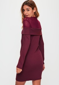 burgundy-mesh-insert-dress 3.jpg