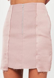 pink-crepe-satin-frayed-hem-mini-skirt 2.jpg