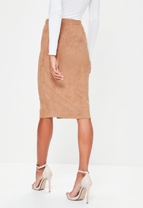 tan-button-through-faux-suede-midi-pencil-skirt 3.jpg