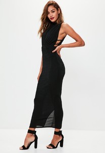 black-side-strap-high-neck-dress 1.jpg