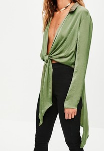 khaki-knot-front-drop-back-blouse 2.jpg