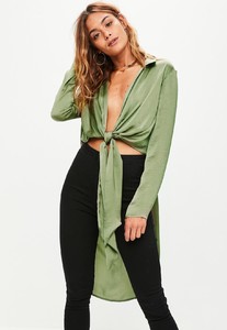 khaki-knot-front-drop-back-blouse 1.jpg