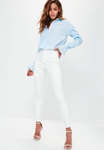 blue-striped-ruched-sleeve-shirt 1.jpg