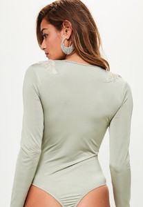 khaki-plunge-embellished-shoulder-bodysuit 3.jpg