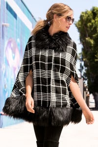 Website - www.bostonproper.com - Boucle Faux-Fur Trim Poncho 01.jpg