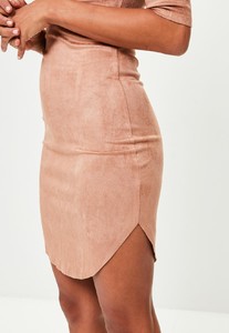 brown-high-neck-faux-suede-dress 2.jpg