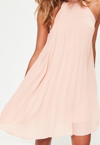 nude-halterneck-pleated-swing-dress 2.jpg