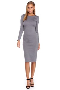 Website - www.windsorstore.com - Gray Long Sleeve Glitter Midi Dress 02.JPG