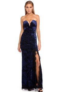 Website - www.windsorstore.com - Elle Navy Velvet Sweetheart Dress 01.JPG
