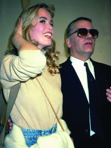 Claudia Schiffer and Karl Lagerfeld, Paris, 1990..jpg