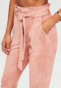 pink-faux-suede-paperbag-waist-pants 2.jpg