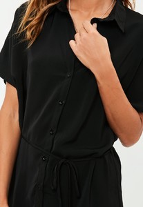 black-short-sleeve-tie-belt-shirt-dress 2.jpg