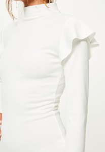 white-scuba-high-neck-frill-shoulder-bodycon-dress 2.jpg