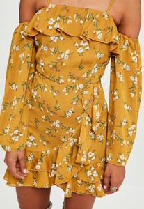 yellow-bardot-printed-wrap-front-tea-dress 2.jpg