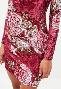 burgundy-high-neck-velvet-floral-printed-dress.jpg 2.jpg