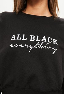 black-slogan-ruched-sleeve-sweatshirt.jpg 2.jpg
